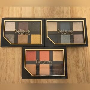 Believe Beauty (Set Of 3) 6 Shade Eye Color Pallet - All New.